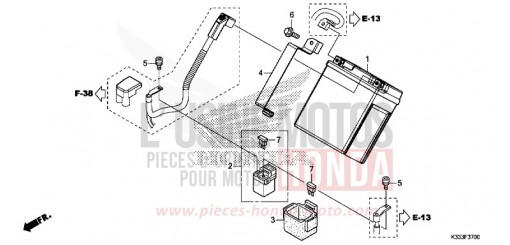 BATTERIE CBR300RG de 2016
